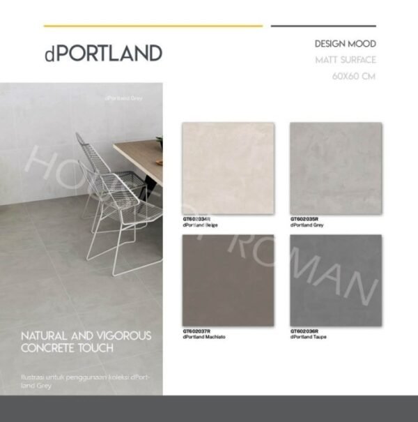 TERMURAH ROMAN GRANIT 60 X 60 GT602037R DPORTLAND MACHIATO - Image 3