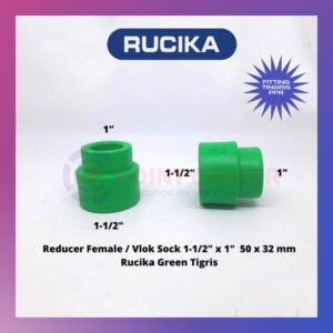 TERMURAH VLOK SOCK 1-1/2 X 1 REDUCER FEMALE 50 X 32MM RUCIKA TIGRIS