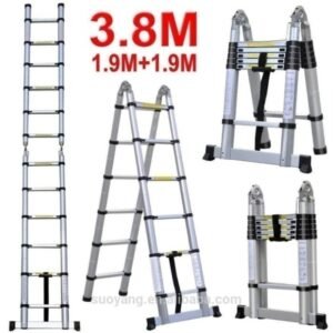 TERMURAH DENKO TLB 6 Tangga Teleskopik Serbaguna 2 x 6 Steps 3.8M