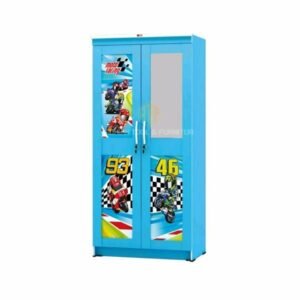 TERMURAH ACTIV FURNITURE MOTO RACING LP 202 LEMARI PAKAIAN KACA ANAK