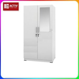 TERMURAH ACTIV FURNITURE SPIN BL 151 LEMARI CERMIN PAKAIAN ANAK -PUTIH