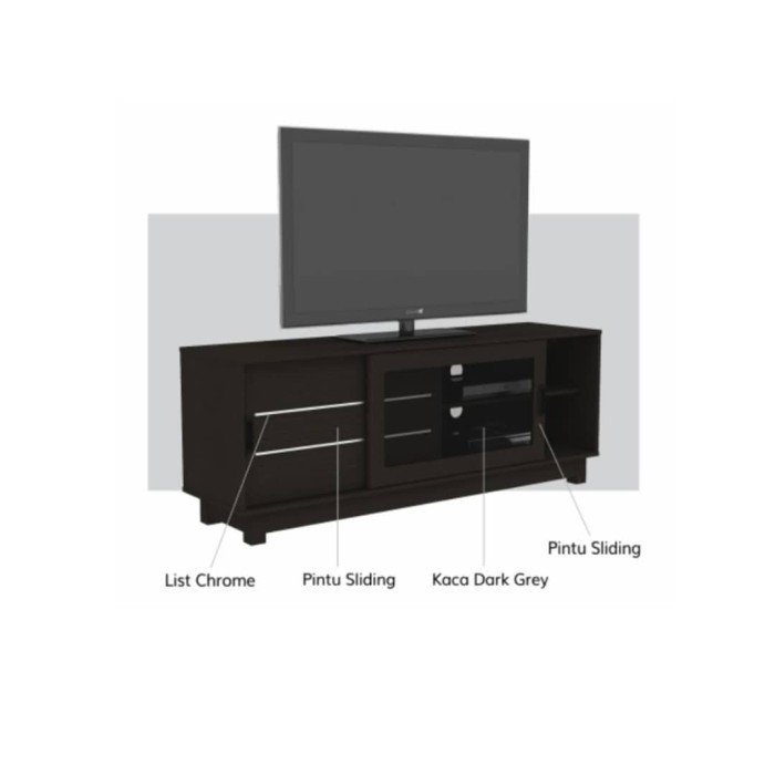 TERMURAH ACTIV FURNITURE NEXA RTV 158 RAK MEJA TV BUFFET MODERN - Image 2