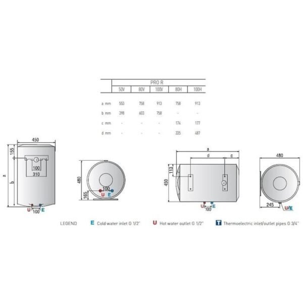 TERMURAH ARISTON PRO R 80 V 1.2K ID WATER HEATER LISTRIK - Image 2