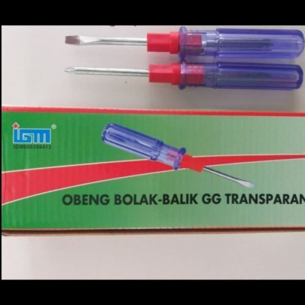 TERMURAH IGM IO 007 OBENG BOLAK BALIK GAGANG TRANSPARAN 4 INCH - Image 3