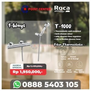 TERMURAH ROCA PAKET KRAN SHOWER MIXER T-1000 1 WAY