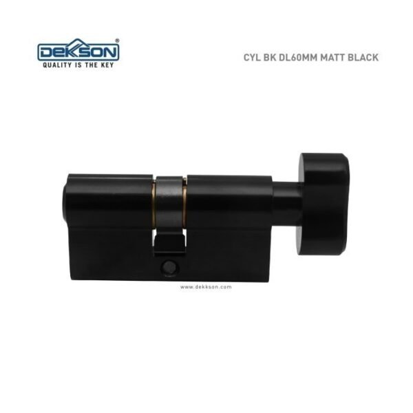 TERMURAH DEKKSON CYL BK DL60MM Matt Black Kunci Pintu Silinder Hitam - Image 3