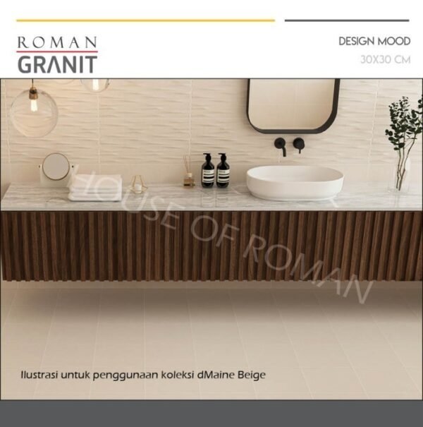 TERMURAH ROMAN GRANIT 30 X 30 GT332407R DMAINE BEIGE - Image 2