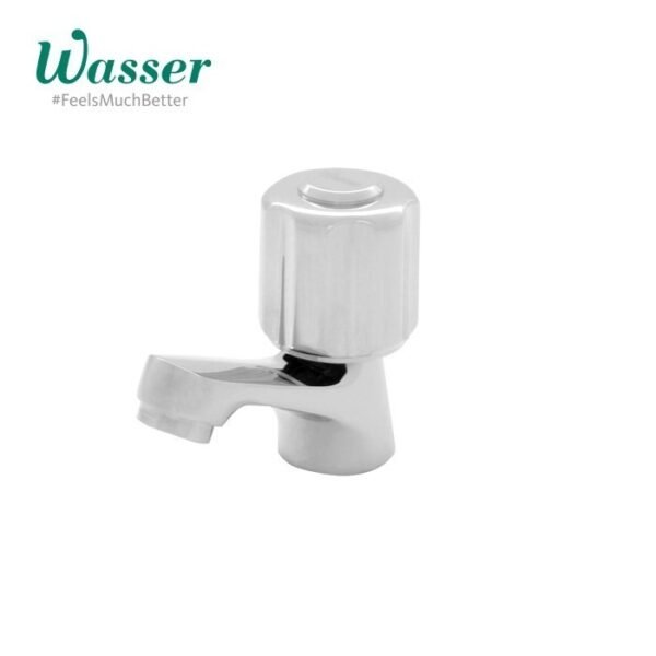 TERMURAH WASSER TB060 Kran Wastafel Air Dingin Round Handle Basin Tap - Image 3