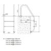 TERMURAH KRIPSOL TANGGA KOLAM RENANG V755/4 AISI 316 / 4 ANAK TANGGA - Image 2