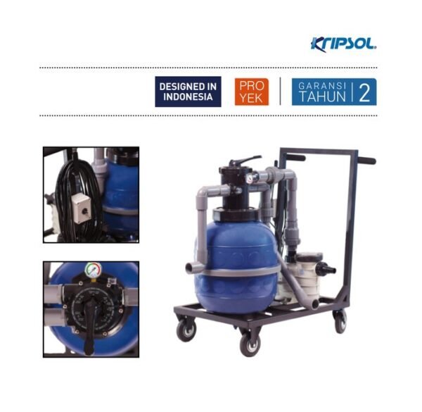 TERMURAH KRIPSOL TROLI VAKUM KOLAM RENANG ONDINA 71 FILTER GTV 400