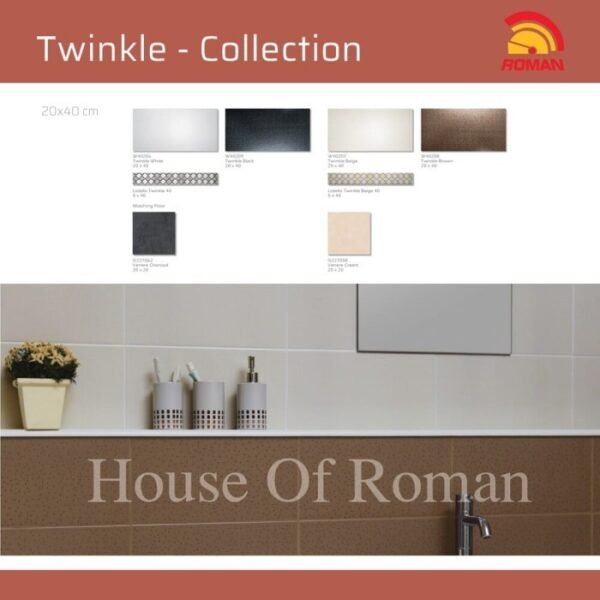 TERMURAH ROMAN LISTELLO 5 X 40 L40C0202 TWINKLE BEIGE-40 GOL C - Image 3