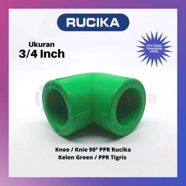 TERMURAH KNEE KNIE KENI L PPR 3/4" 3/4 INCH 25MM ELBOW RUCIKA TIGRIS - Image 2