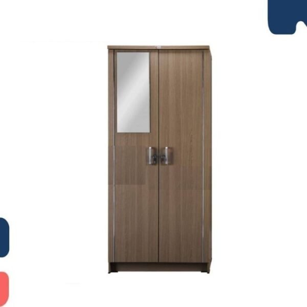TERMURAH ACTIV FURNITURE SPIN LP 211 LEMARI PAKAIAN 2 PINTU PLUS KACA