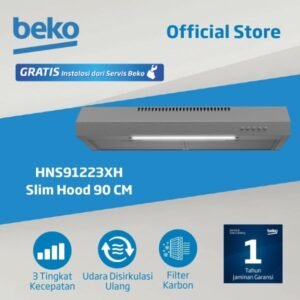 TERMURAH BEKO HNS91223XH Slim Hood 90cm Stainless Penghisap Asap