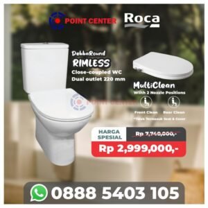 TERMURAH ROCA PROMO CLOSET DUDUK DEBBA ROUND RIMLESS