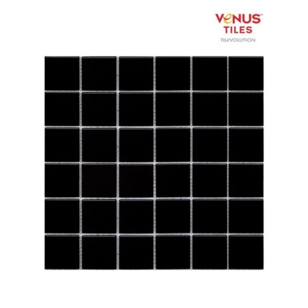 TERMURAH VENUS MOSAICO 30 X 30 POTTERY CERRA MAXI BLACK MATTE
