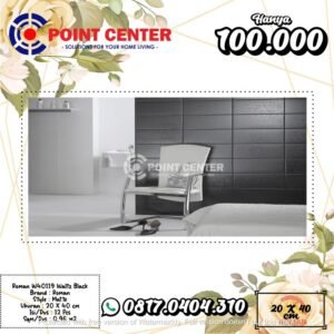 TERMURAH ROMAN KERAMIK 20 X 40 W40119 WALTZ BLACK