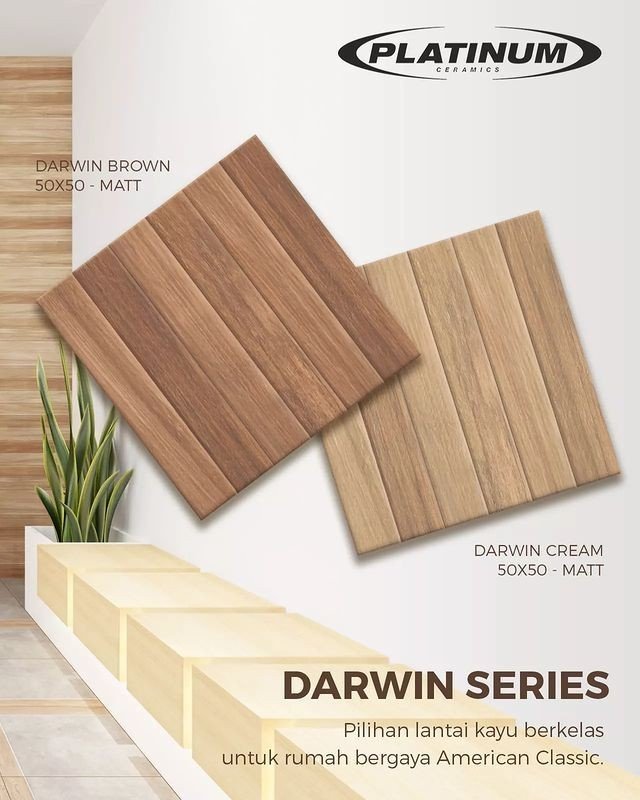 TERMURAH PLATINUM KERAMIK 50/50 DARWIN CREAM - Image 3