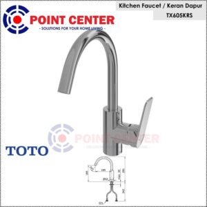 TERMURAH TOTO TX605KRS SINGLE LEVER KITCHEN FAUCET / KRAN CUCI PIRING