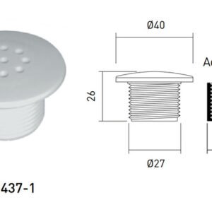 TERMURAH POOLBOY AERATOR 9 LUBANG SPA-1437-1 KOLAM RENANG