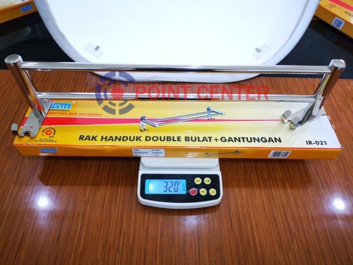 TERMURAH IR-021 GANTUNGAN HANDUK TEMPEL 2 BARIS - Image 2