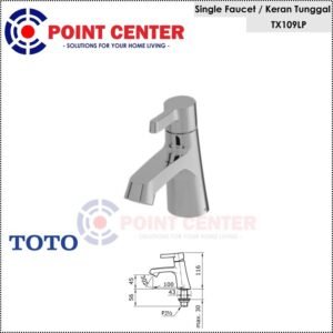 TERMURAH TOTO TX109LP KRAN WASTAFEL SINGLE LEVER LAVATORY FAUCET