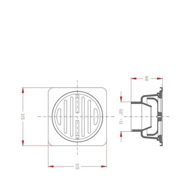TERMURAH AMERICAN STANDARD SARINGAN TOILET FLOOR DRAIN F030A261 - Image 3