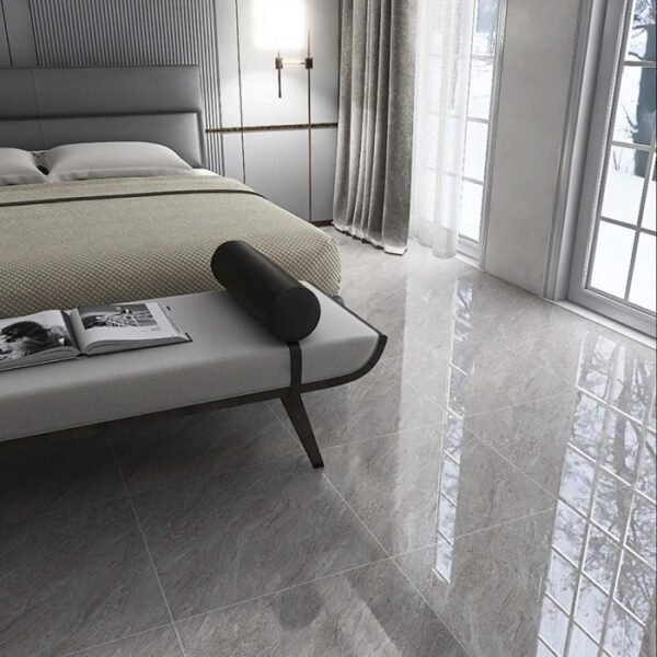 TERMURAH ARNA GRANIT 60 x 60 OMKARA GREY GLAZED POLISHED - Image 2