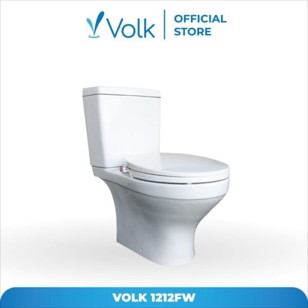 TERMURAH VOLK KLOSET DUDUK SAKURA 1212 TWO PIECE+FRIENDLY WASHER/BIDET