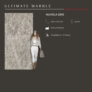 TERMURAH QUADRA GRANIT 240 X 120 BIG SIZE NUVOLA GRIS