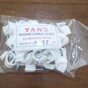 TERMURAH KLEM KABEL 17MM PAKU BETON CABLE CLIPS