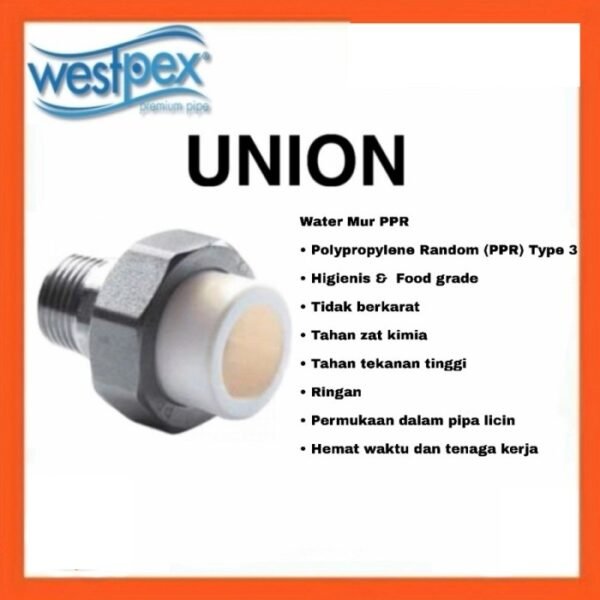 TERMURAH WESTPEX U32 (UNION 1") FITTING PPR