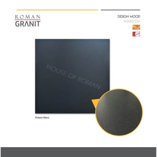TERMURAH ROMAN GRANIT 60 X 60 GT602413CR POLARIS NERO - Image 3