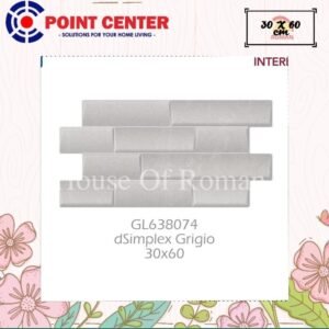 TERMURAH ROMAN INTERLOK 30 X 60 GL638074 DSIMPLEX GRIGIO GOL AS