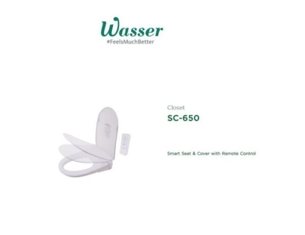 TERMURAH WASSER Tutup Kloset Duduk SC 650 Smart Seat &COVER SOFT CLOSE
