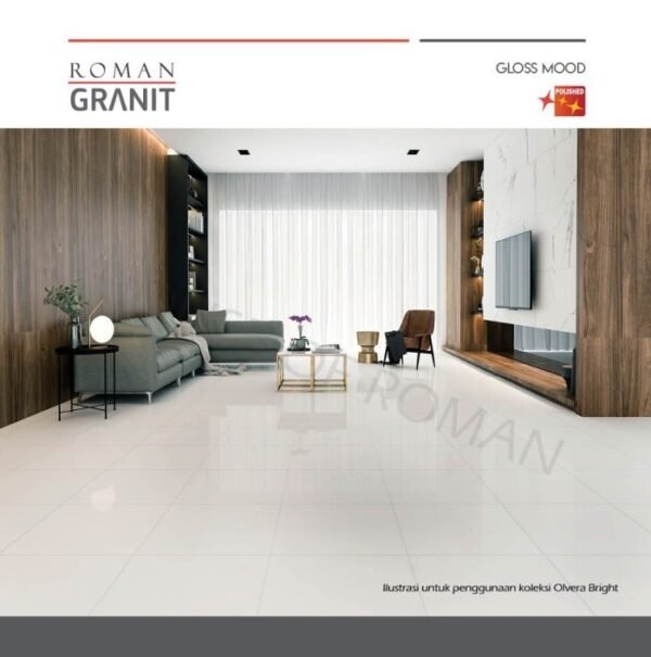 TERMURAH ROMAN GRANIT 60 X 60 GT609196FR OLVERA BRIGHT - Image 3