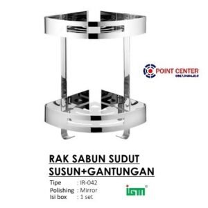 TERMURAH IR-042 RAK SABUN SUDUT SUSUN GANTUNGAN