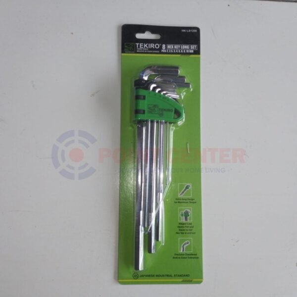 TERMURAH TEKIRO KUNCI L PANJANG 8 HEX KEY LONG 2MM - 10MM