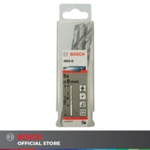 TERMURAH BOSCH MATA BOR HSS-G METAL DRILL BIT 9.0 MM X 5 PCS