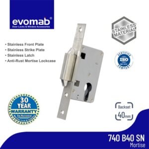 TERMURAH BADAN KUNCI / MORTISE / LOCK BODY PINTU GESER MMLC 740-40SS