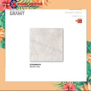TERMURAH ROMAN GRANIT 60 X 60 GT609862FR DDUBLIN GREY (GLOSS)
