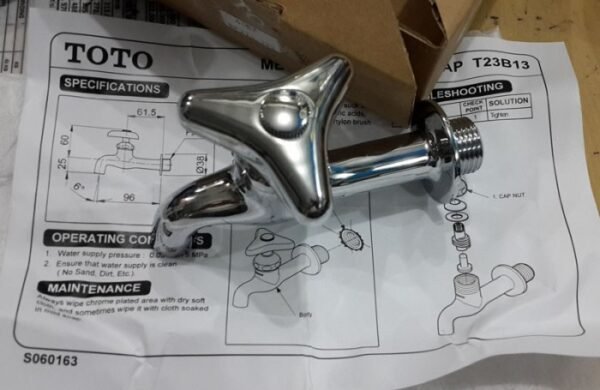 TERMURAH TOTO T23B13 KRAN TEMBOK / WALL TAP - Image 2