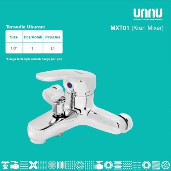 TERMURAH KRAN MIXER PANAS DINGIN UNNU KRAN MIXER MXT01 - Image 3