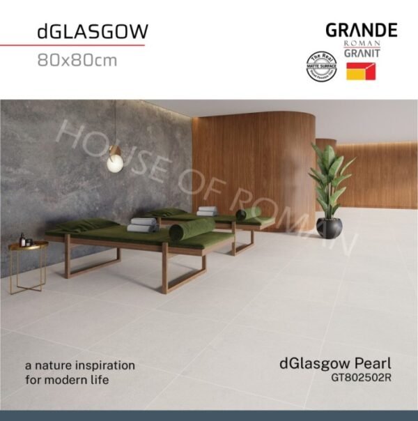 TERMURAH ROMAN GRANIT 80 X 80 GT802502R DGLASGOW PEARL - Image 2