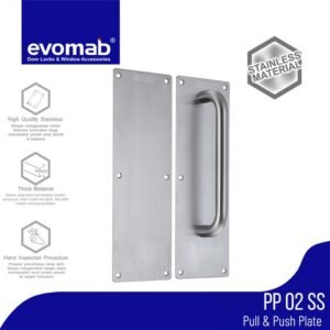 TERMURAH TARIKAN PLAT HANDLE PUSH AND PULL PLATE PP-02
