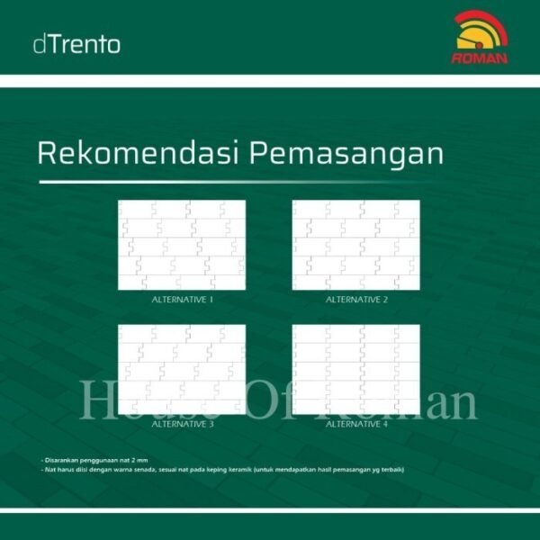TERMURAH ROMAN KERAMIK 30 X 60 GL638062 DTRENTO CARRARA GOL. AS - Image 5
