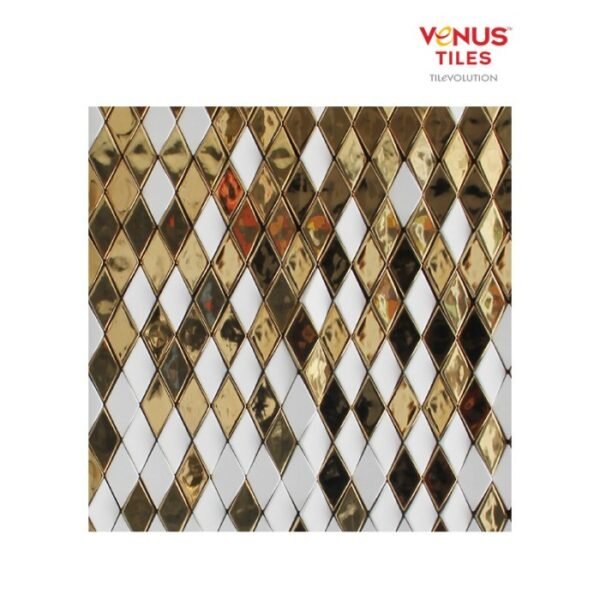 TERMURAH VENUS MOSAICO 27.7 X 20 3D DIAMOND GOLD - Image 3