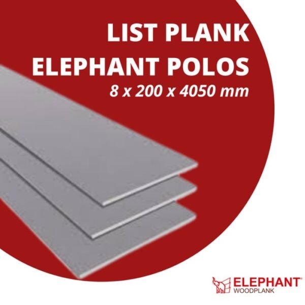 TERMURAH ELEPHANT LIST PLANK POLOS 20 CM X 4.05 METER