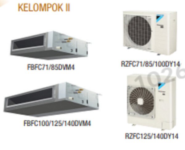 TERMURAH DAIKIN SBFC100DY-R DUCT CONNECTI ON MIDDLE STATIC 4PK