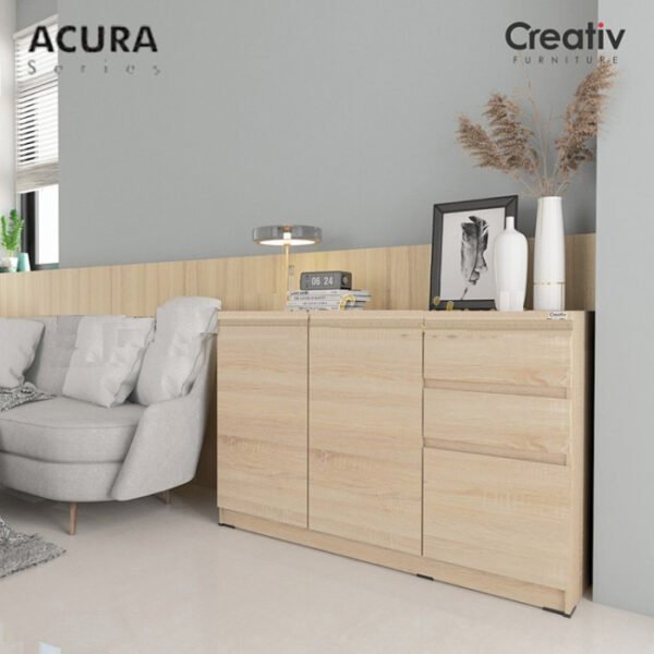 TERMURAH ACTIV FURNITUR ACURA SB 120 X 80 CM NAKAS LEMARI MEJA SAMPING